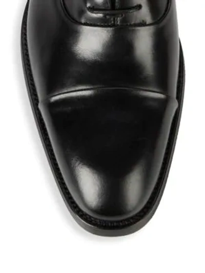 Shop To Boot New York Men's Men's Bergamo Cap-toe Leather Oxfords In Grey