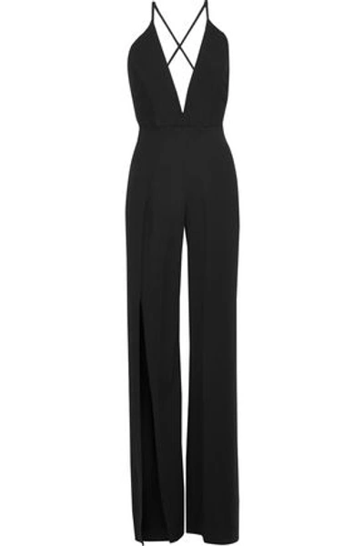 Shop Michelle Mason Woman Crepe Jumpsuit Black