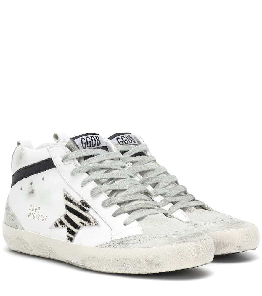 golden goose mid star zebra