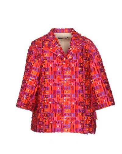 Shop Dolce & Gabbana Suit Jackets In Fuchsia