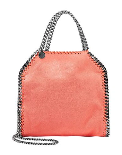 Shop Stella Mccartney Woman Handbag Coral Size - Textile Fibers In Red