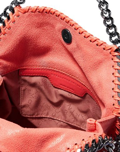 Shop Stella Mccartney Woman Handbag Coral Size - Textile Fibers In Red