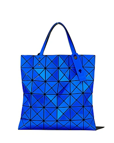 Shop Bao Bao Issey Miyake Issey Miyake Lucent Two-tone Tote In Blue/dark Blue/gunmetal