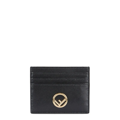 Shop Fendi Black Leather Card Holder