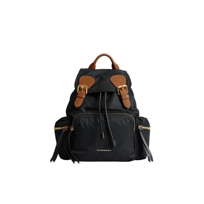 Shop Burberry The Medium Rucksack In Technical Nylon And Leather