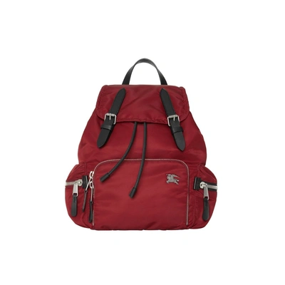 Shop Burberry The Medium Rucksack In Nylon And Leather