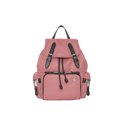 Shop Burberry The Medium Rucksack In Puffer Nylon And Leather