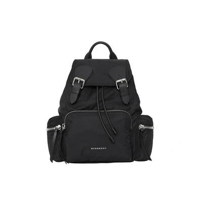 Shop Burberry The Medium Rucksack In Technical Nylon And Leather