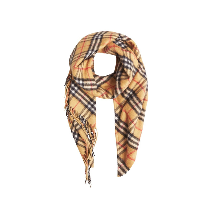 the burberry bandana in vintage check cashmere