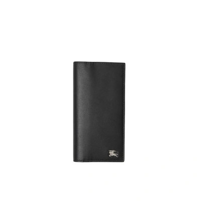 Shop Burberry London Leather Continental Wallet In Black