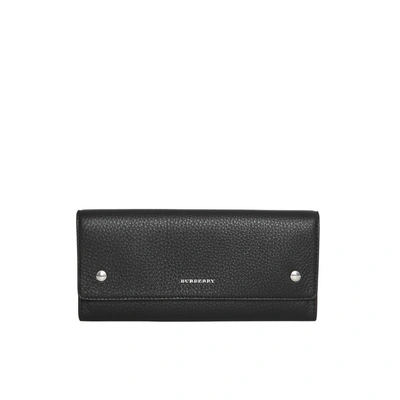 Shop Burberry Leather Continental Wallet