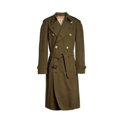 Shop Burberry The Westminster Heritage Trench Coat In Dark Military Khaki