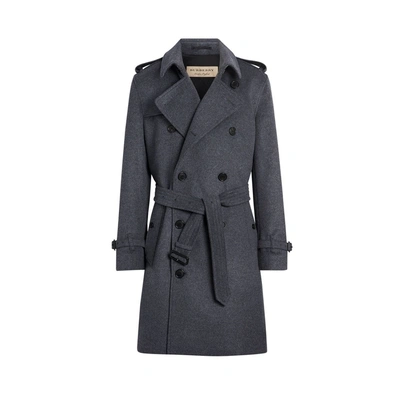 Shop Burberry Wool Cashmere Trench Coat