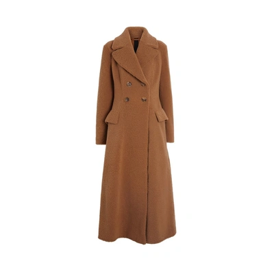 Shop Burberry Shearling Tailored Coat