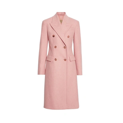 Shop Burberry Double-breasted Wool Tailored Coat