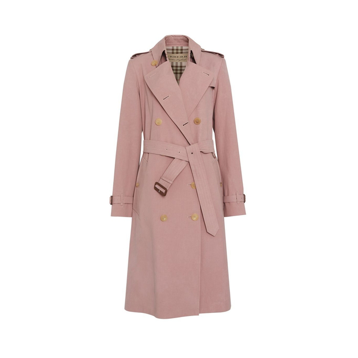 Burberry Tropical Gabardine Trench Coat In Pink | ModeSens