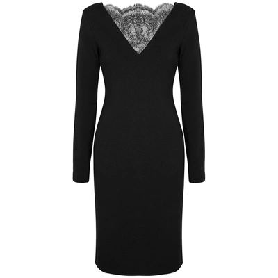 Shop Givenchy Eva Black Lace-panelled Dress