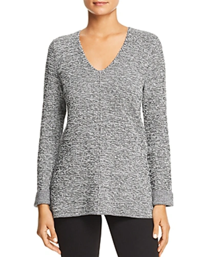 Shop Nic And Zoe Nic+zoe Good Vibes Marled Sweater In Black Mix
