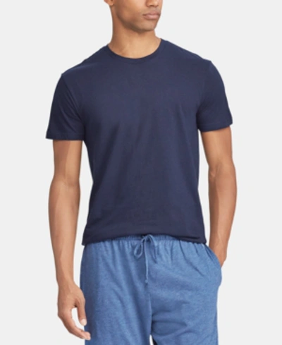 Shop Polo Ralph Lauren Men's Undershirt, Slim Fit Classic Cotton Crews 3 Pack In Navy/white/black