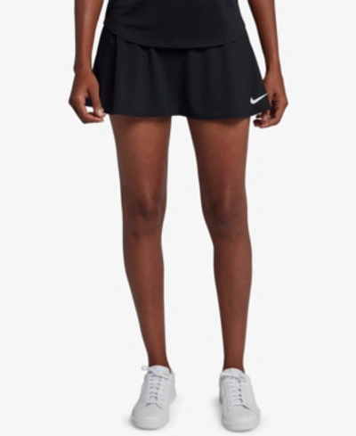 Shop Nike Court Dry Flouncy Tennis Skort In Black