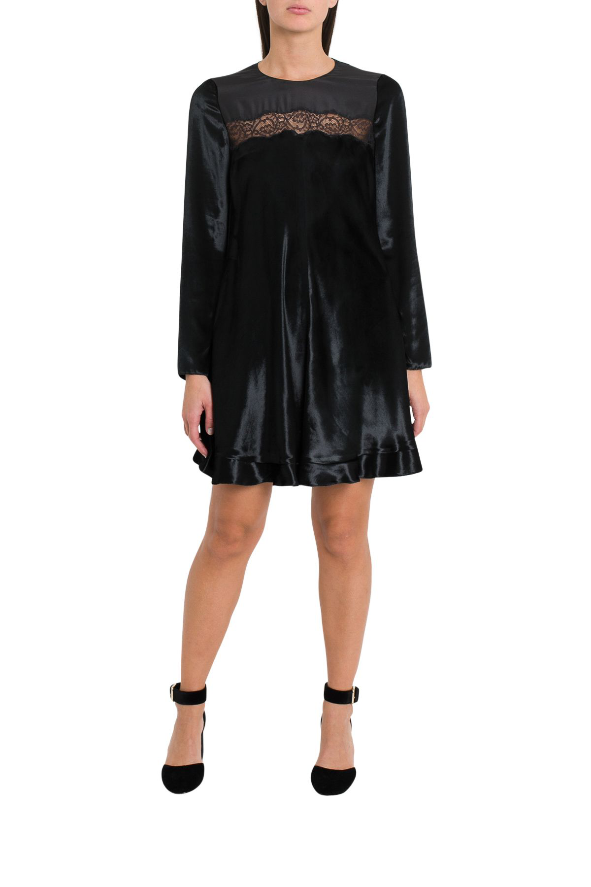 red valentino velvet dress