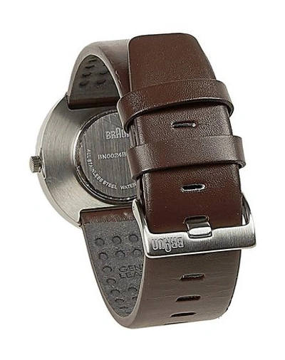 Shop Braun Wrist Watch In Brown