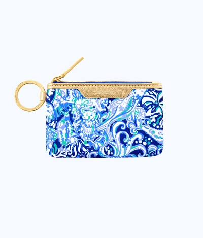 Shop Lilly Pulitzer Key Id Card Case In Lapis Lazuli Take It Slow Accessories Small