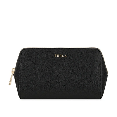 Shop Furla Electra Cosmetic Case Onice E In Black