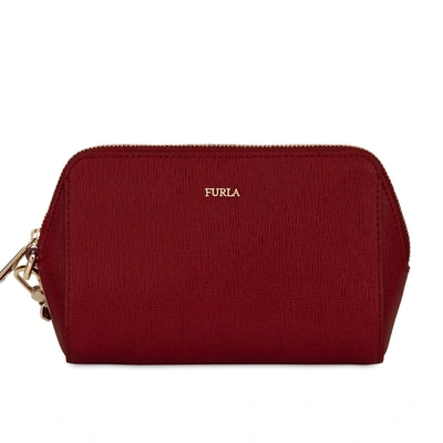 Shop Furla Electra Cosmetic Case Onice E In Red