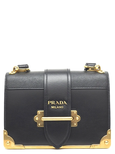 Shop Prada 'cahier' Bag In Black