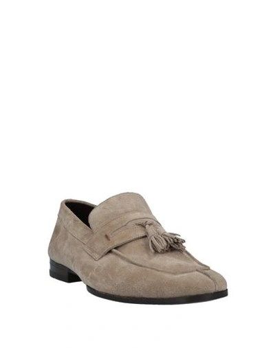 Shop Ortigni Loafers In Khaki