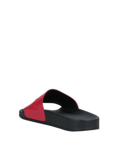 Shop Balmain Sandals In Red