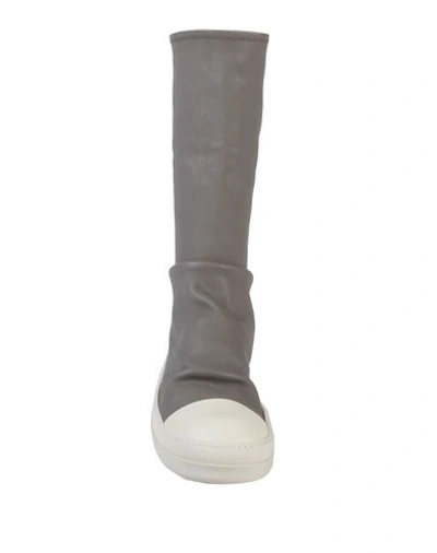 Shop Rick Owens Boots In Grey