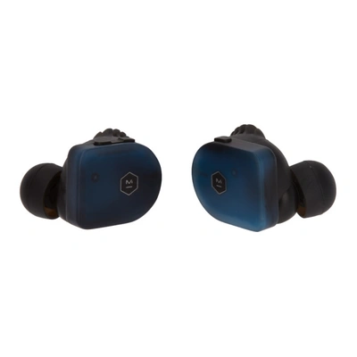 Shop Master & Dynamic Master And Dynamic Blue Mw07 True Wireless Earphones In Steel Blue
