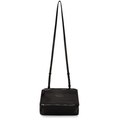 Shop Givenchy Black Mini Pandora Bag In 001 Black