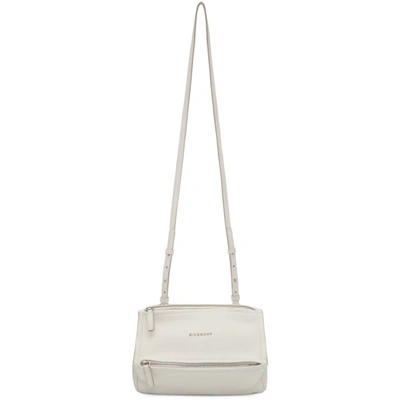 Shop Givenchy White Mini Pandora Bag In 100 White