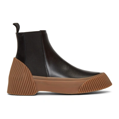 Shop 3.1 Phillip Lim / フィリップ リム 3.1 Phillip Lim Black Lela Vulcanized Chelsea Boots In Ba001 Black