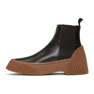 Shop 3.1 Phillip Lim / フィリップ リム 3.1 Phillip Lim Black Lela Vulcanized Chelsea Boots In Ba001 Black