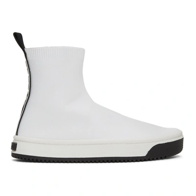 Shop Marc Jacobs White Dart Sock Sneakers In 100 White