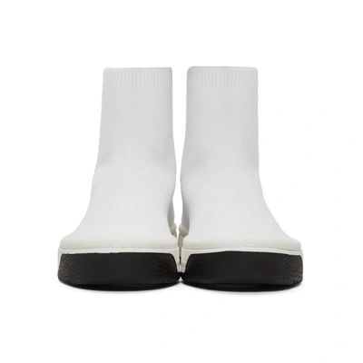 Shop Marc Jacobs White Dart Sock Sneakers In 100 White