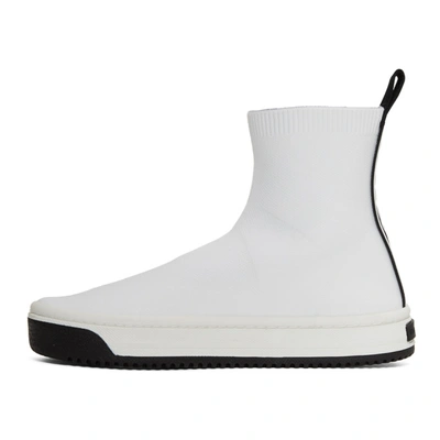 Shop Marc Jacobs White Dart Sock Sneakers In 100 White