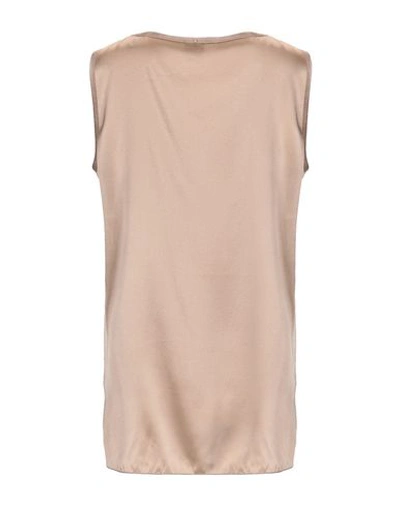 Shop Max Mara Tops In Camel