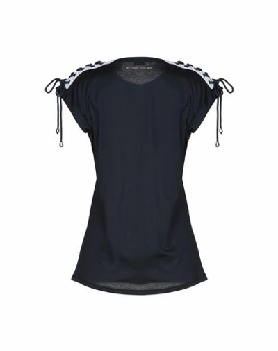 Shop Blugirl Folies Blugirl Blumarine Woman T-shirt Midnight Blue Size 6 Cotton