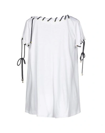 Shop Blugirl Folies Blugirl Blumarine Woman T-shirt White Size 6 Cotton