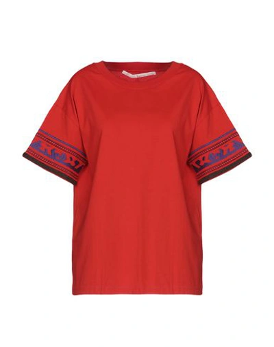 Shop Tela T-shirts In Red