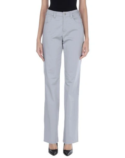 Shop Armani Jeans Casual Pants In Grey