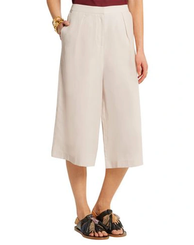 Shop House Of Dagmar Cropped Pants & Culottes In Beige