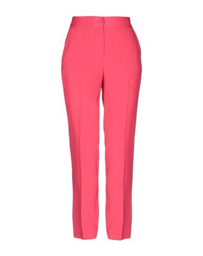 Shop Atos Lombardini Woman Pants Fuchsia Size 8 Acetate, Viscose In Pink
