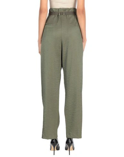 Shop 8pm Woman Pants Military Green Size L Rayon, Nylon, Cotton, Acetate