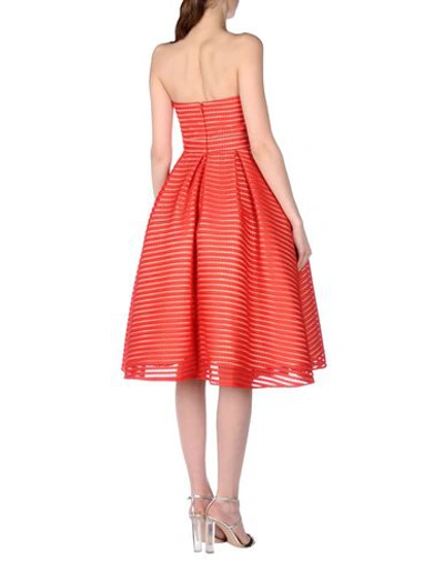 Shop Forever Unique Knee-length Dress In Red